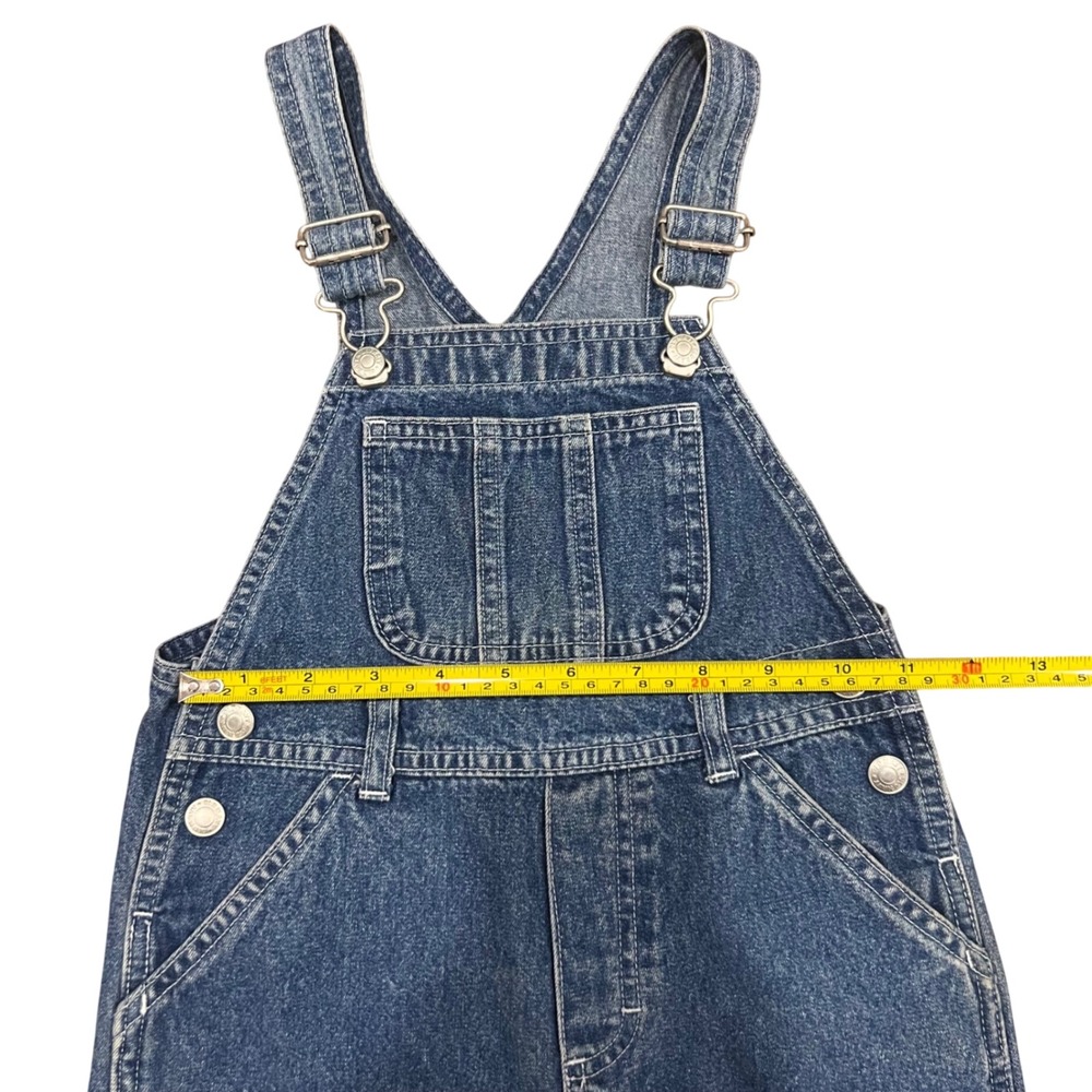 Vintage 90s Old Navy Toddler Denim Overalls Blue Cotton Straight Leg Kid Unisex - Picture 11 of 16